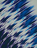Rythmogramm in blau und weiss
